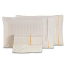 Jogo de Lençol Mônaco 04 Peças - Tecido Listrado 300 Fios