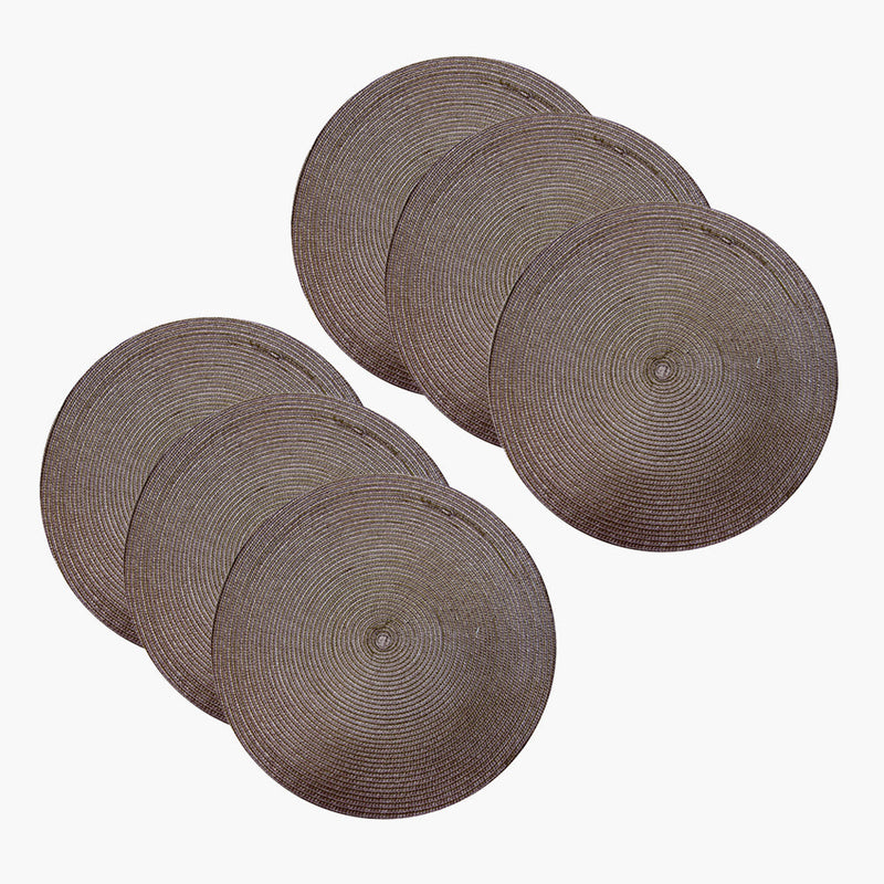 Kit Jogo Americano 6 Peças Redondo Sousplat Mesa Posta