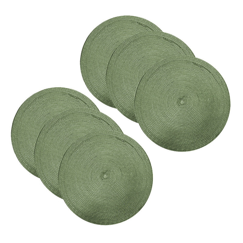 Kit Jogo Americano 6 Peças Redondo Sousplat Mesa Posta