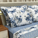 Kit Confort Print Percal 300 Fios Cobre Leito + Jogo de Lençol  Dupla Face 07 Peças