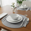 Kit Jogo Americano 6 Peças Redondo Sousplat Mesa Posta