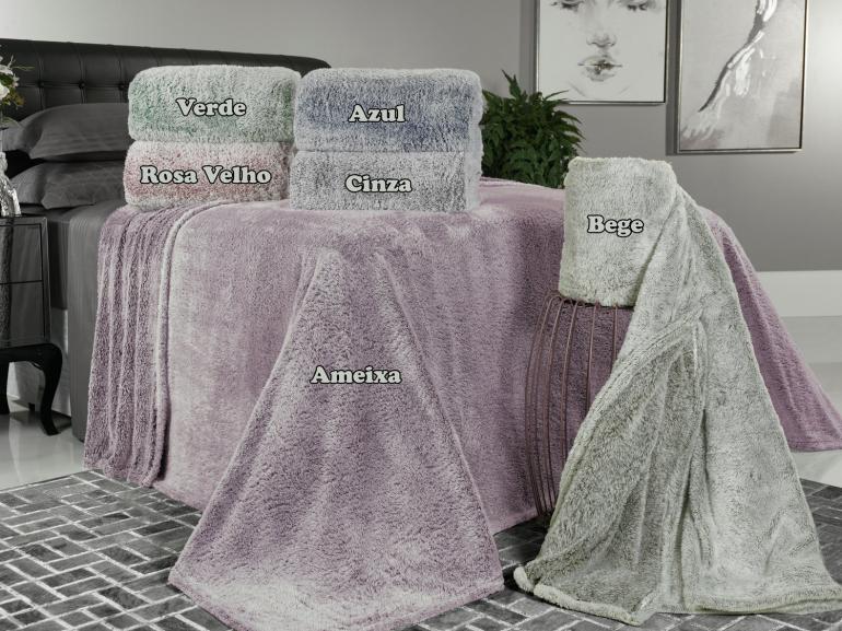 Cobertor Avulso com efeito Pele de Coelho - Rabbit  250gramas/m²