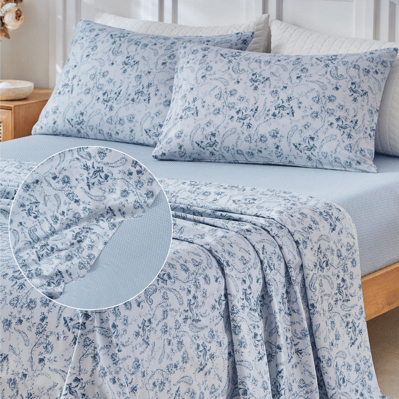 Jogo de Lençol 4 Peças Roma 300 fios Aba Americana